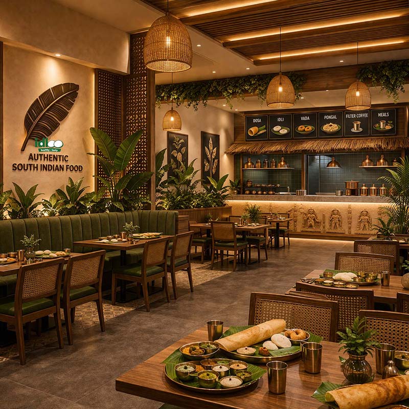 lounge model cozy south indian dining ambiance